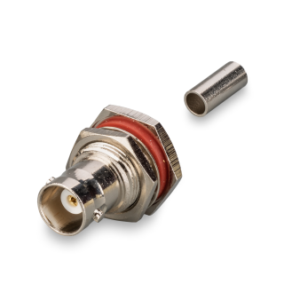 Разъем BNC-female с фланцем под кабель RG174, RG178, RG316, 50 Ом, обжимной под пайку, 20 шт. Разъем BNC-female с фланцем под кабель RG174, RG178, RG316, 50 Ом, обжимной под пайку, 20 шт.