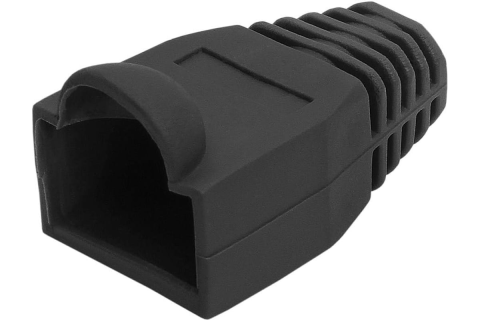 Изолирующий колпачок для патч-кордов из витой пары RJ-45 и RG-11, черный, D-6 мм, 10 шт. Netko Изолирующий колпачок для патч-кордов из витой пары RJ-45 и RG-11, черный, D-6 мм, 10 шт. Netko