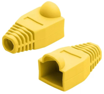 Изолирующий колпачок для патч-кордов из витой пары RJ-45 и RG-11, жёлтый, D-6 мм, 30 шт. Netko Изолирующий колпачок для патч-кордов из витой пары RJ-45 и RG-11, жёлтый, D-6 мм, 30 шт. Netko