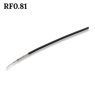 Радиочастотный коаксиальный кабель RF 0.81, 50 Ом, многожильный, для пигтейлов Радиочастотный коаксиальный кабель RF 0.81, 50 Ом, многожильный, для пигтейлов