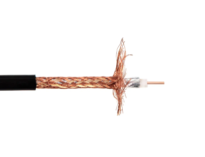 Кабель коаксиальный RG-58 A/U, медный проводник, моножильный, 50 Ом, оплетка луженая медь, черный, 200 метров Кабель коаксиальный RG-58 A/U, медный проводник, моножильный, 50 Ом, оплетка луженая медь, черный, 200 метров