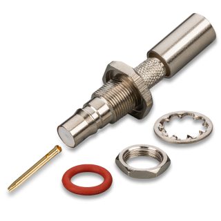 Разъем QMA-female под кабель RG-58, обжимной под пайку, 1 шт. Разъем QMA-female под кабель RG-58, обжимной под пайку, 1 шт.