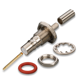 Разъем QMA-female под кабель RG174, RG178, RG316, обжимной под пайку, 10 шт. Разъем QMA-female под кабель RG174, RG178, RG316, обжимной под пайку, 10 шт.